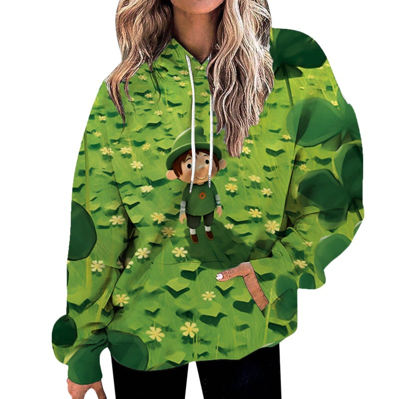 New Gradient Women'S Sweatshirt Cartoon Animation Star 3D Digital Printing Sweatshirt - Image 3